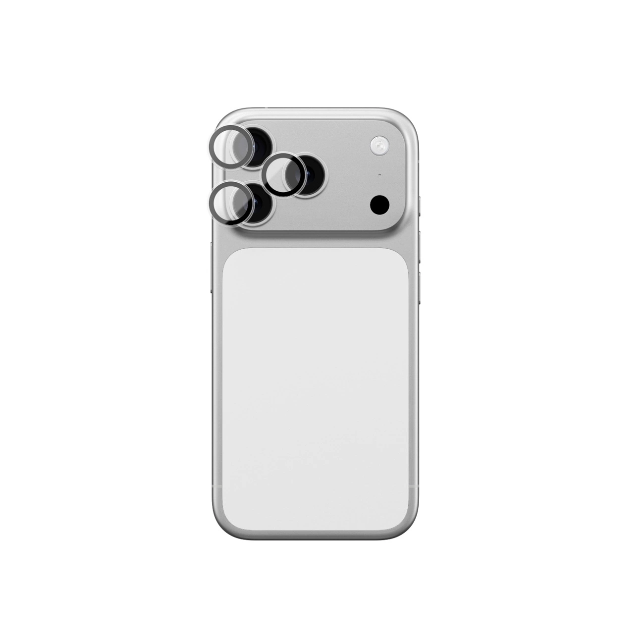 Película De Vidro De Safira Amazingthing Para Câmera De Iphone 17 Pro Pro Max Na Cor Preta.
