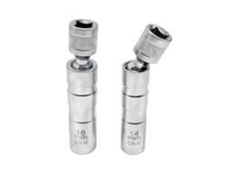 Conjunto 2 Chaves Velas Ignição - Acessórios Automóvel - Ferramenta Remoção - 14 Mm/16 Mm - Magnética - Aço - Prateado