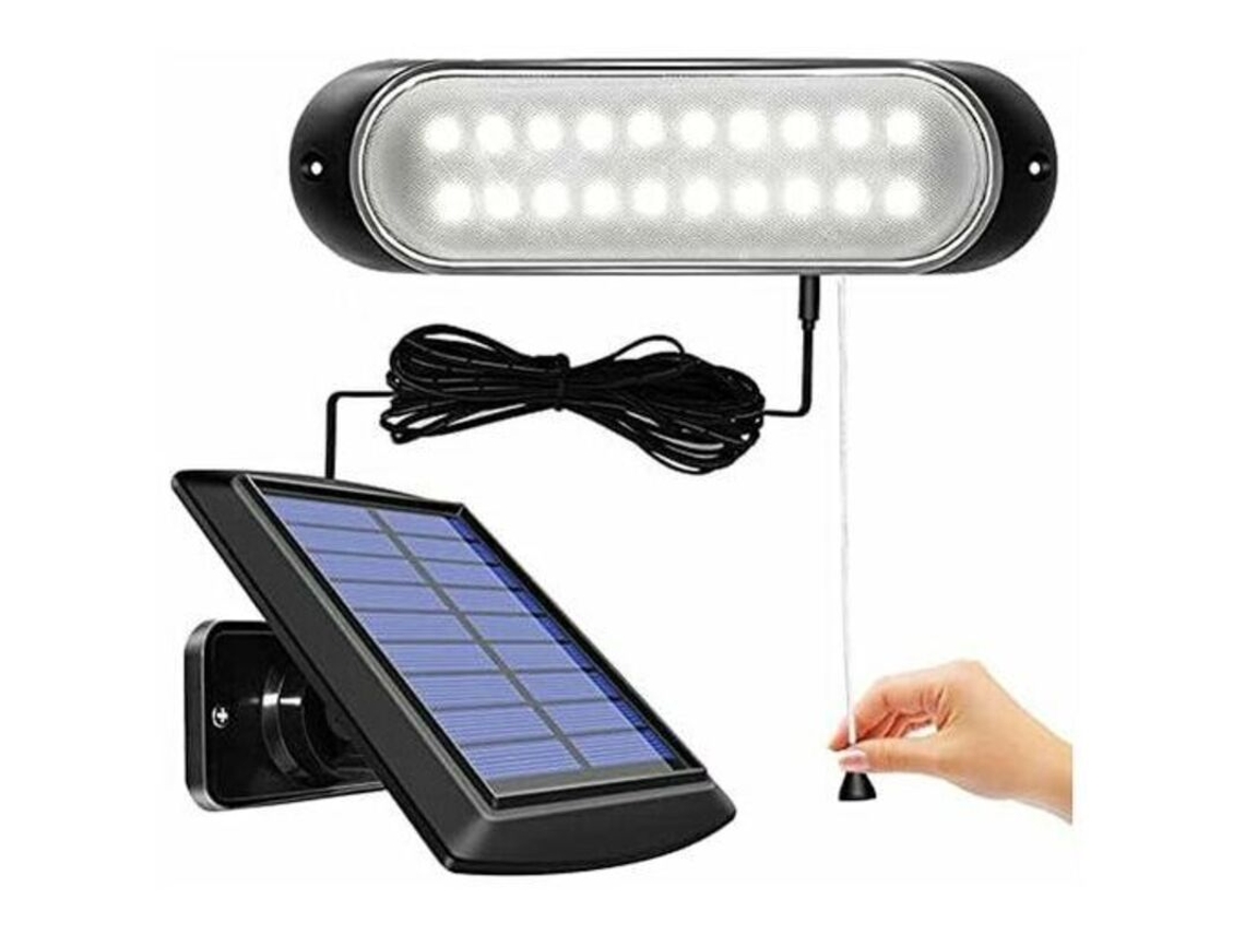 Luminária Solar Led Com Sensor De Movimento, Energia Solar, Impermeável, 20 Led, 5m Para Jardim, Quintal, Exterior, Quarto