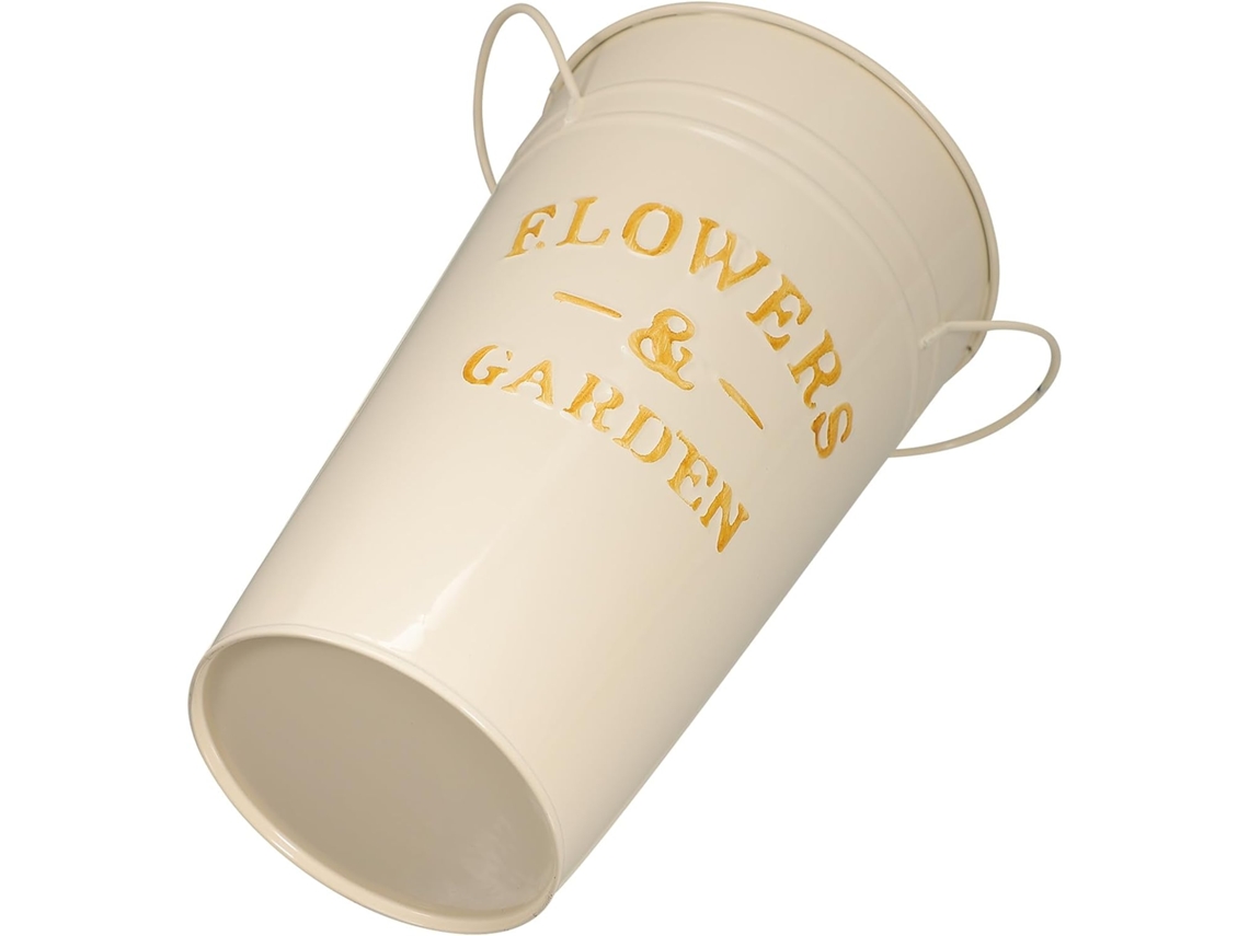 Vaso de Flores Inoomp, Vaso de Ferro Criativo com Bordas Lisas, Recipiente Versátil para Plantas, para Uso Externo e em CHABERLU