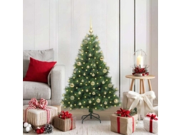 Vidaxl Árvore De Natal Artificial Com 150 Leds Verde 120 Cm Pe E Pvc