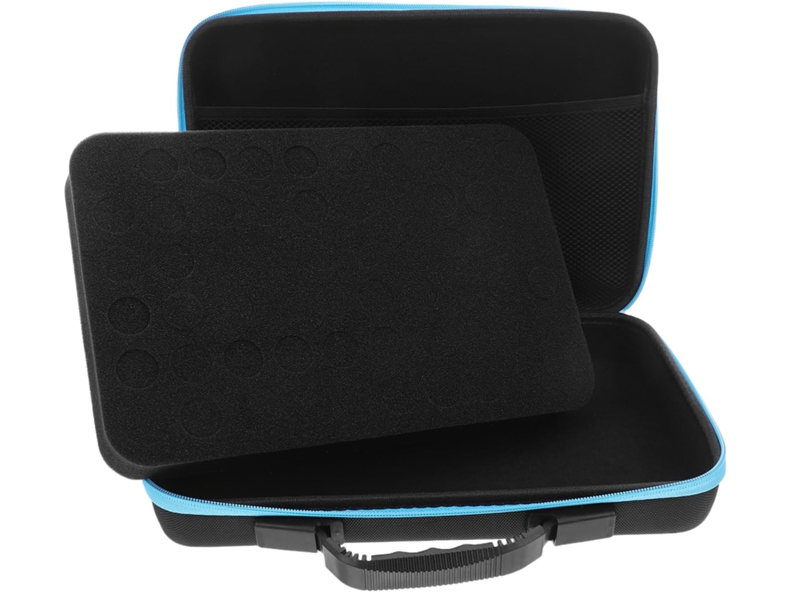 Estojo Para Óleos Essenciais Com Compartimentos E Interior De Espuma, Organizador Compacto Para