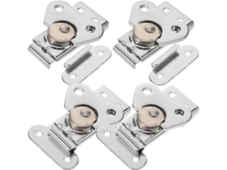 Conjunto De 4 Peças Para Baús Em Aço Inoxidável, Trava Reforçada Para Montagem Em Superfície.