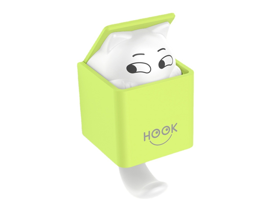 Ganchos de Parede Autoadesivos Verdes para Animais Mura Hook Slowmoose
