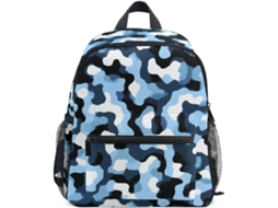 Mochila Azul Camuflada Para Crianças, Meninos E Meninas, Pequena Pré-escola Jardim De Infância.