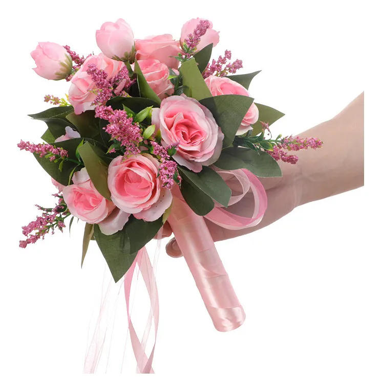 Novo Buquê De Rosas Artificiais Para Noivasvayotoy