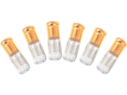 Frascos de vidro elegantes e espaçosos de 6 ml, com aplicador roll-on para tintas a óleo.