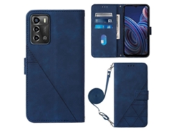 Capa De Celular De Couro Com Flip E Relevo 3d Para Zte Blade A72 Crossbody