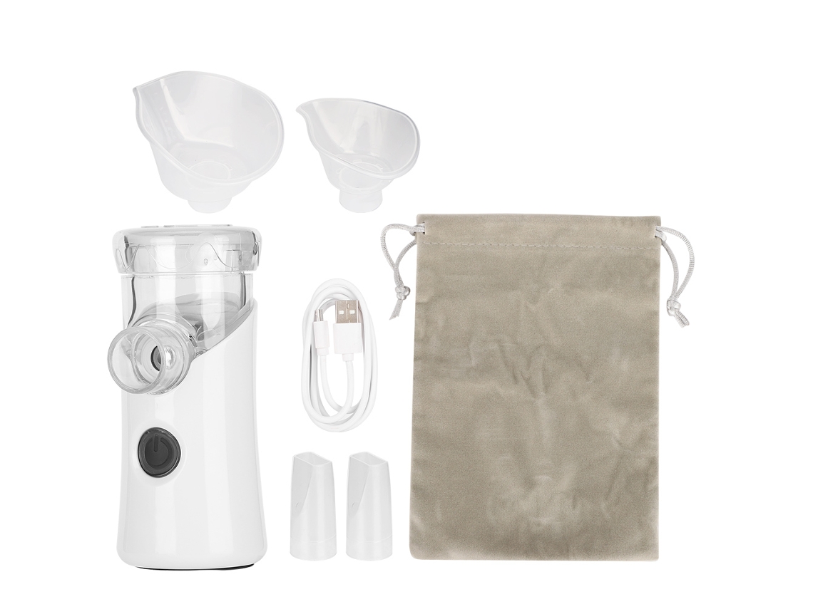 Nebulizador Portátil Laxiscreed Silencioso Para Uso Doméstico, Adulto E Criança, Com Alimentação Usb, Cor Branca