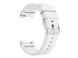 Bracelete Para Samsung Galaxy Watch 4 (44mm) - Silicone - Branco