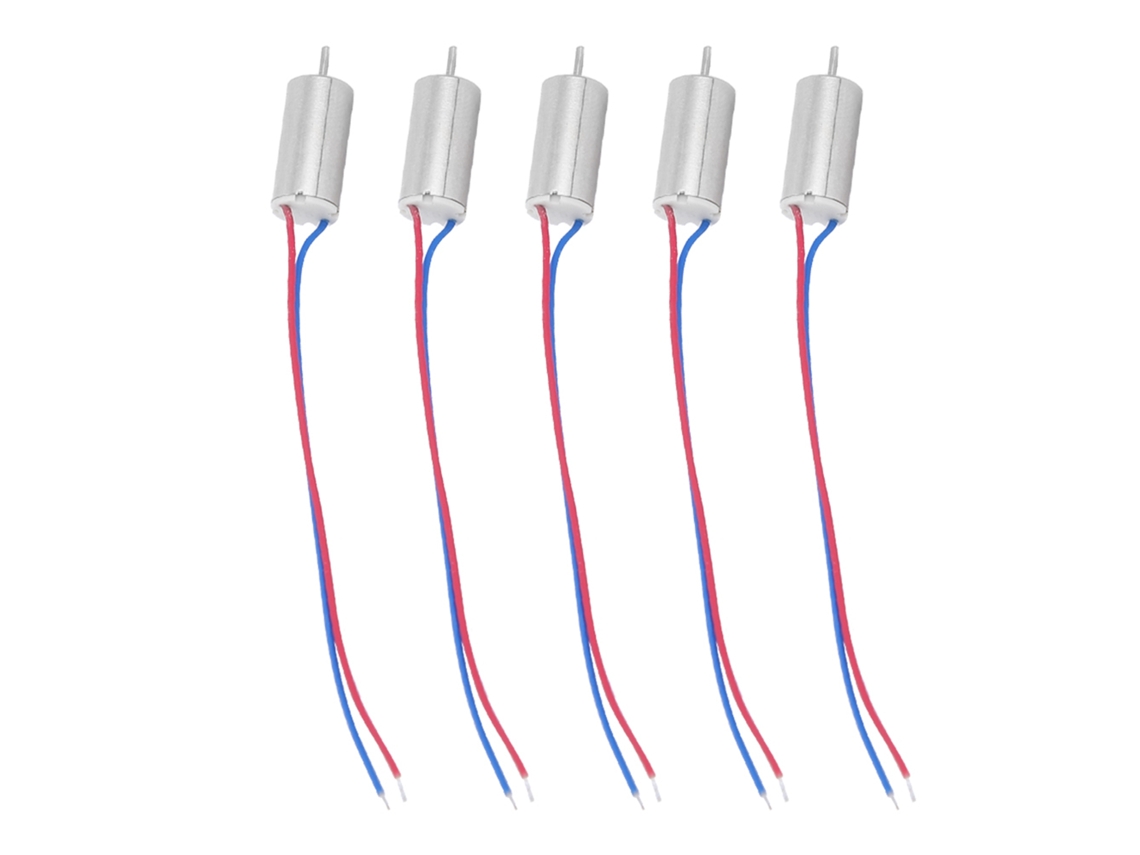 5pcs Motor Sem Núcleo Micro 6x12mm 3.7v 21800rpm para Modelo de Avião Brinquedo Quadricóptero