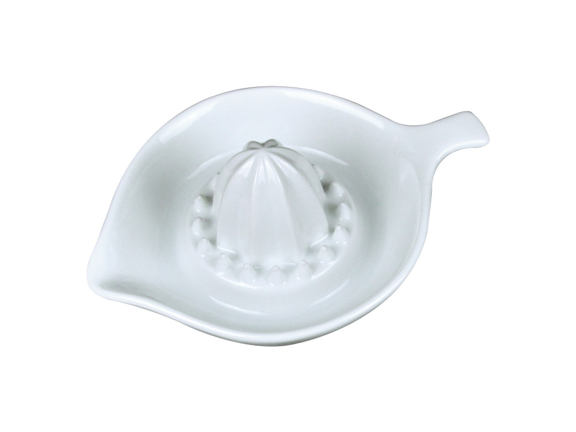Espremedor De Citrinos, Capacidade: 250 Ml, Com Função De Filtro E Bico Para Servir, Cerâmica, Branco
