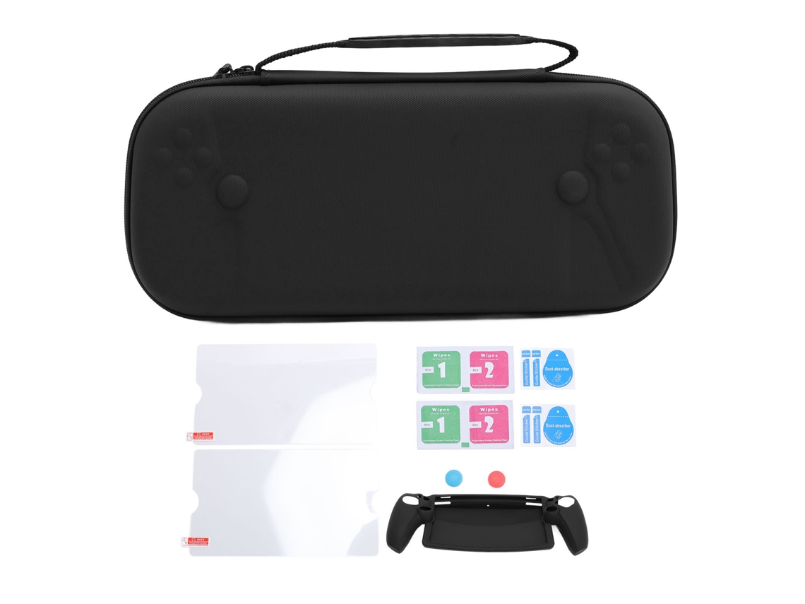 Kit 6 em 1 Capa Rígida para PS Portal Protetor de Tela e Lápis de Borracha