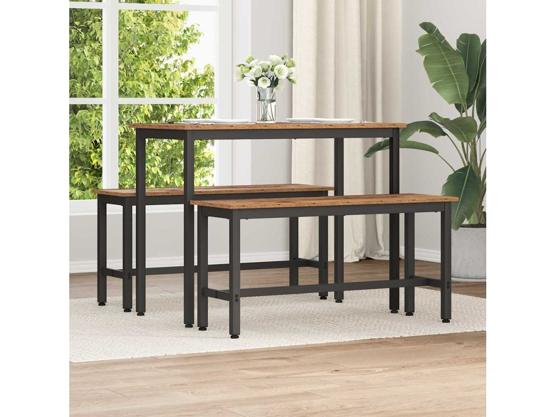 Vidaxl Banco De Jantar Madeira Antiga 100 X 32,5 X 48,5 Cm
