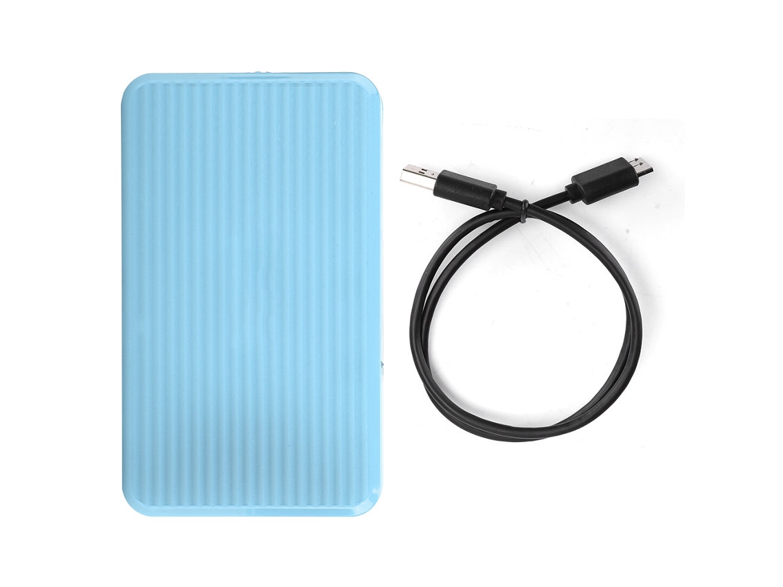 Enclosure De Disco Rígido Móvel Usb3.0 De 2,5 Polegadas, Capa De Disco Rígido Externo Azul