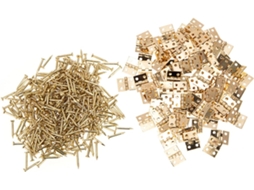 Conjunto De 50 Pequenas Latão Para Caixas Joias, Mini Em Madeira.
