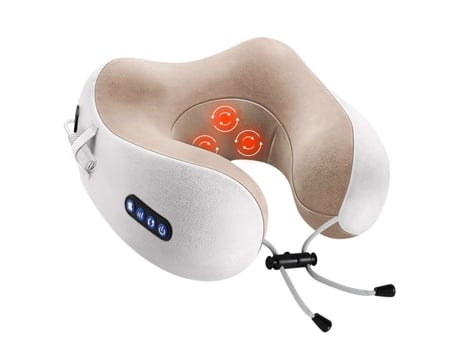 Masseur Cervical E Pescoço Sem Fio, Travesseiro De Massagem Elétrico Com Carregamento Usb, Com Massagem Shiatsu E Função De Aquecimento Qviidbvb