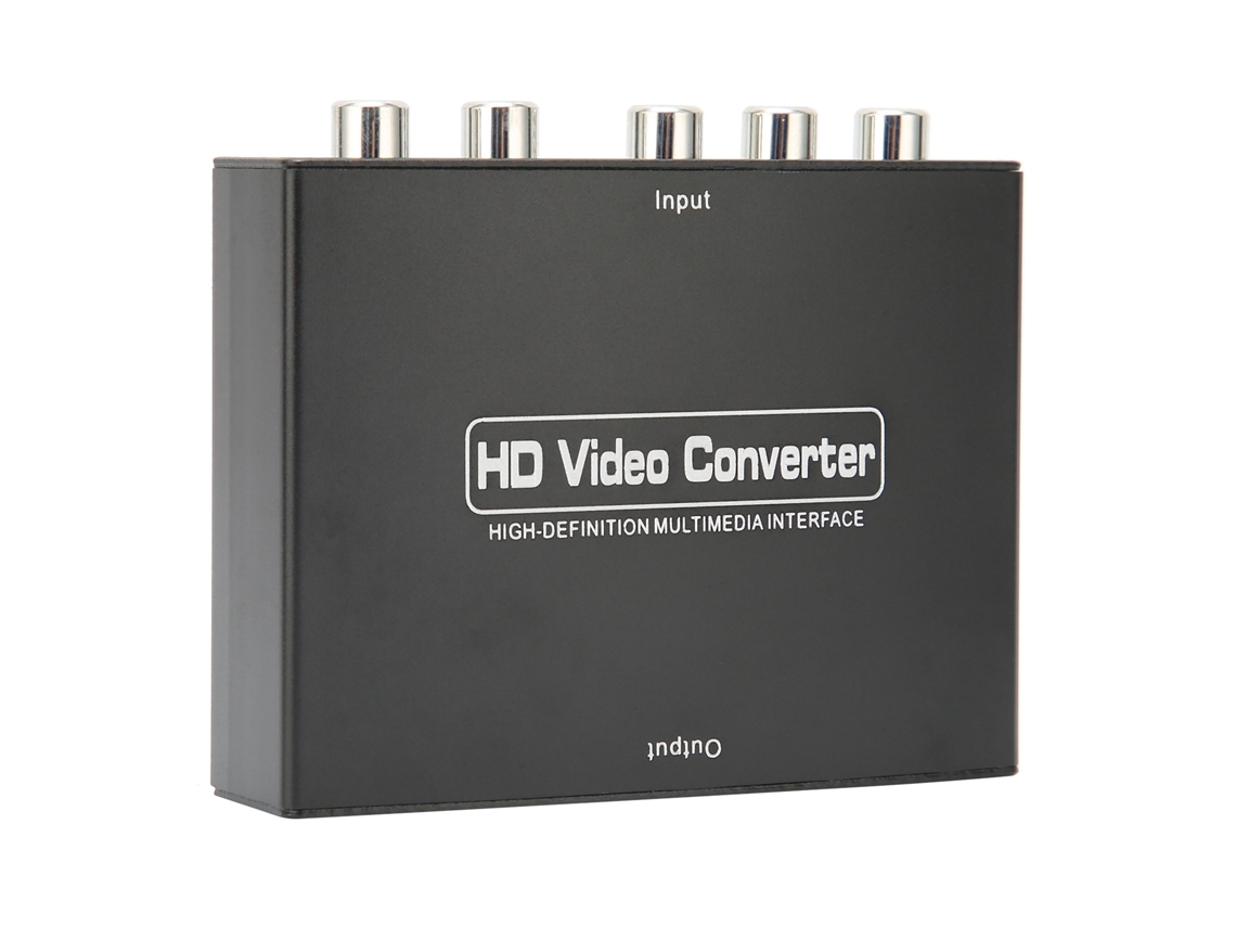 Adaptador Conversor De Interface Multimídia Hd Para Vídeo Componente Ypbpr 1080p Exibição Em Dvd