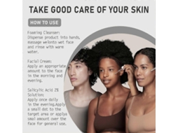 Kit A1 Anti-acne Para Cuidados Com A Pele: Creme De Limpeza E Essência