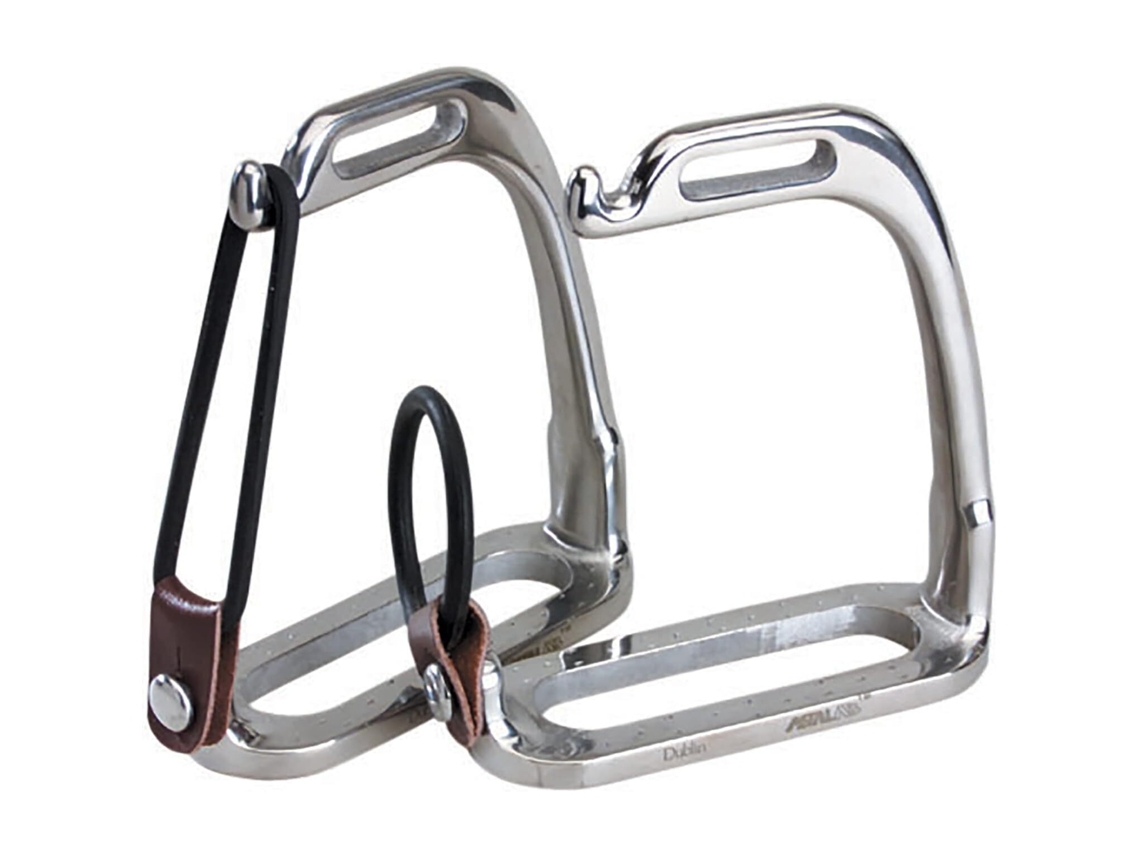 Estribos de Aço Inoxidável em Forma de Pavão para Cavalos WEATHERBEETA Korsteel 9,5 cm