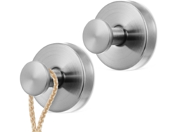 Ganchos De Ventosa Ounona Elegantes Para Banheiro, Em Aço Inoxidável, 2 Peças, Sucção Forte Para Portas De Vidro