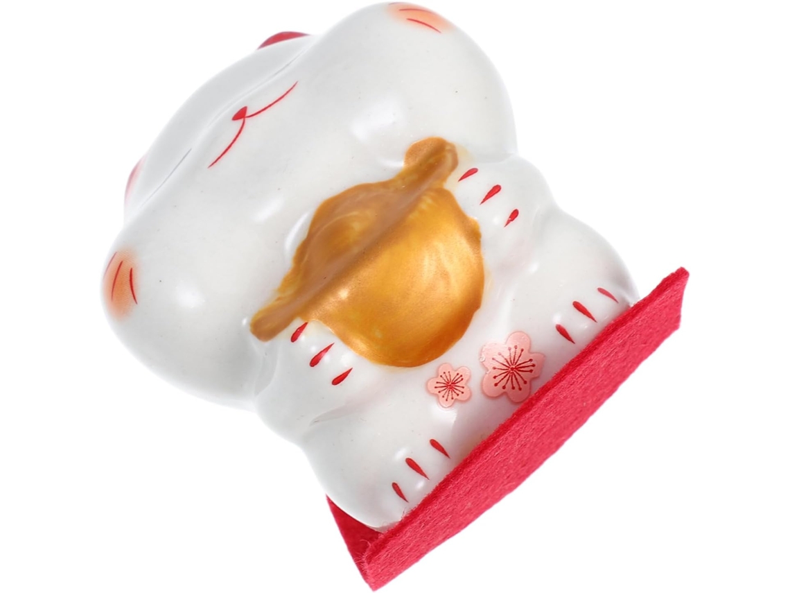 Miniatura De Gato De Cerâmica, Decoração Feng Shui Para Escritório E Casa, Estátua Tradicional De Gato De Cerâmica Gokoco