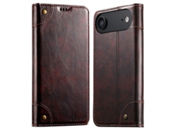 Skalo Capa Carteira De Couro Pu Para Iphone Air Suteni - Marrom