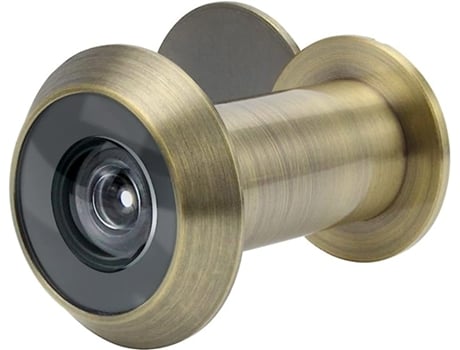 Olho Mágico de Aço Inoxidável 14 mm para Montagem em Folhas de Porta de 35 a 55 mm em Ângulo Amplo de 220°