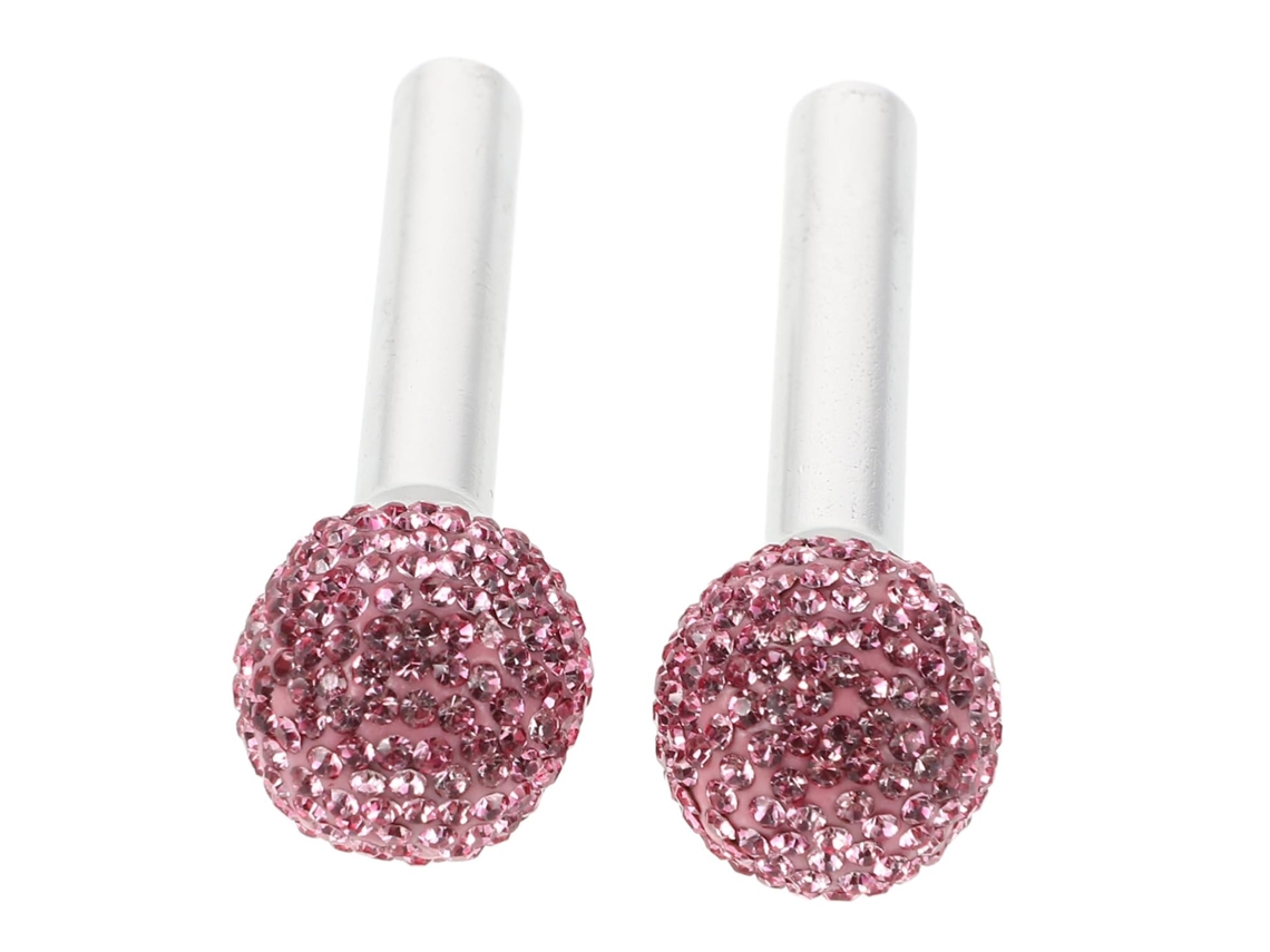 Maçanetas De Fechadura Porta Carro Tidtaleo Com Material Em Liga Alumínio Para Realçar O Design Elegante Strass Rosa