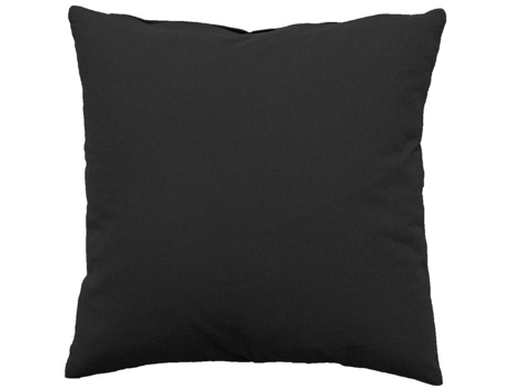 Coussin De Capa Removível Em Algodão Cinza Antracite 60x60 Cm