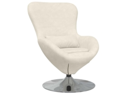 Maison Exclusive - Cadeira Ovo Creme Veludo