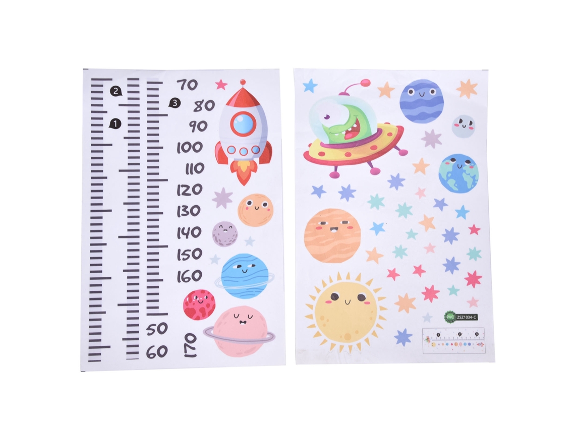 Adesivo De Parede Laxiscreed Nave Espacial Cartoon Para Decoração Infantil Em Pvc