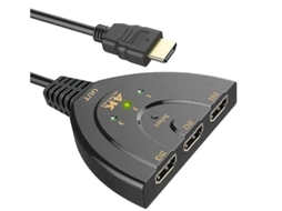 Comutador Hdmi 3 Portas 4k Hdmi Switch 3x1 Divisor Hdmi Pigtail Câble Prend En Charge Full Hd 4k 1080p Lecteur 3d Yizhood (preto)