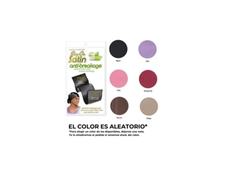 Gorro Anti Quebra Satén Preto Cachecol Wrap 7879 Stay On Satin
