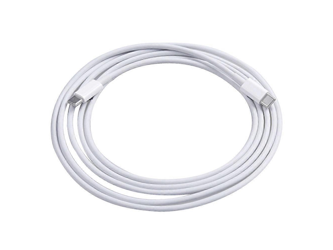 Cabo Usb-c Macho Para Macho De Carga Rápida, 1m, Branco, Abs E Pc, Compatível Com Pixel, Lumia, Nexus E Chromebook Pixel Blanco