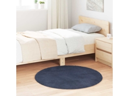 Vidaxl Tapete Shaggy De Pelo Alto Navarra 100x100 Cm Azul-marinho