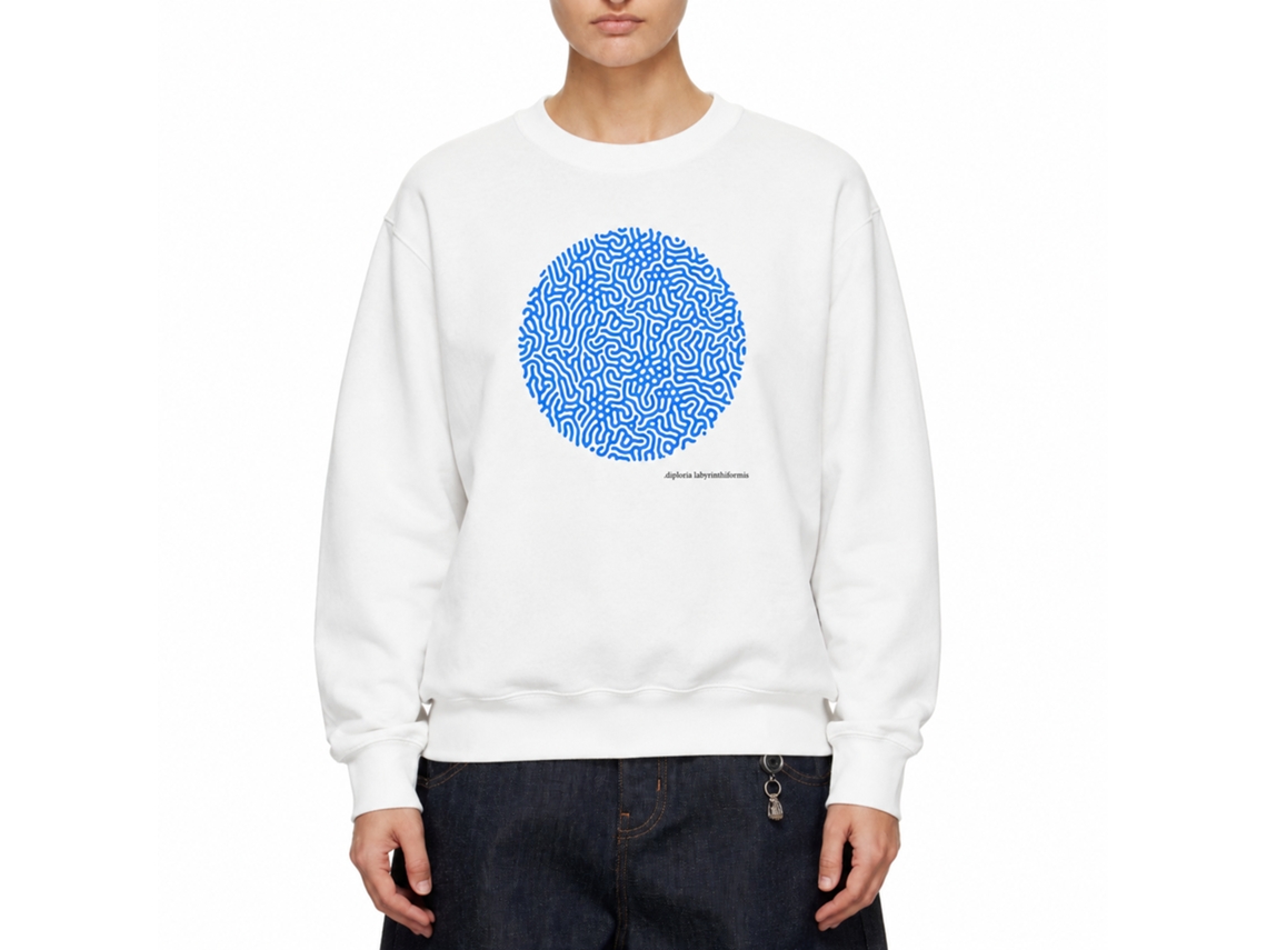 Rockinstone .diploria Labyrinthiformis Sweatshirtdouble-sided Print Unique Designer Style