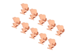 10 Peças De Pinças De Metal Para Papel Cute Eletrolitadas Antirrobo Forma De Desenho Animado Para Casa Escola Escritório