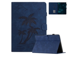 Capa de couro inteligente Webake para tablet com design de coqueiro