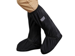Capa para Botas Impermeável Pvc Reutilizável para Homem Outdoor Tamanho XL Preto