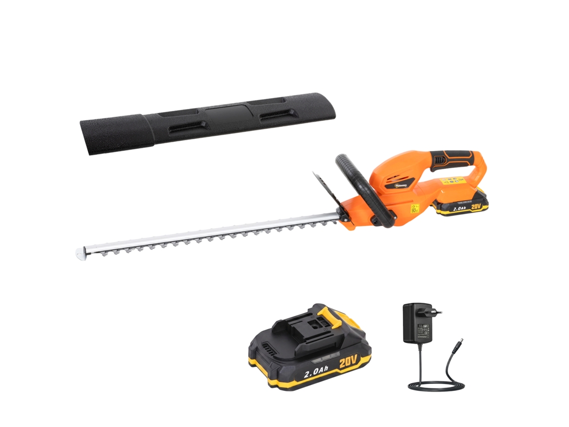 Cortador de Cerca Elétrico BTFORUS, bateria, 100w, sem fio, 51cm de corte, laranja