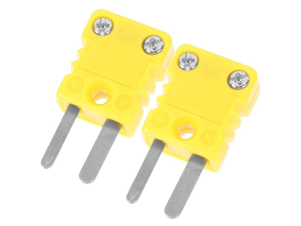 Termopar Tipo K De Plástico, Pacote Com 2 Unidades, Amarelo