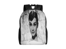 Mochila Audrey Hepburn Para Estudantes, Durável E Leve, À Prova Dágua E Com Alças Respiráveis. K73 Olysi Shop