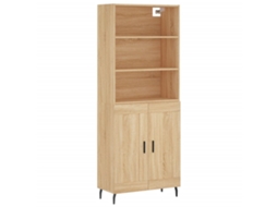 Guarda-roupa alto 69,5x34x180 cm Madeira Derivatives Cor Sonoma MAISON EXCLUSIVE