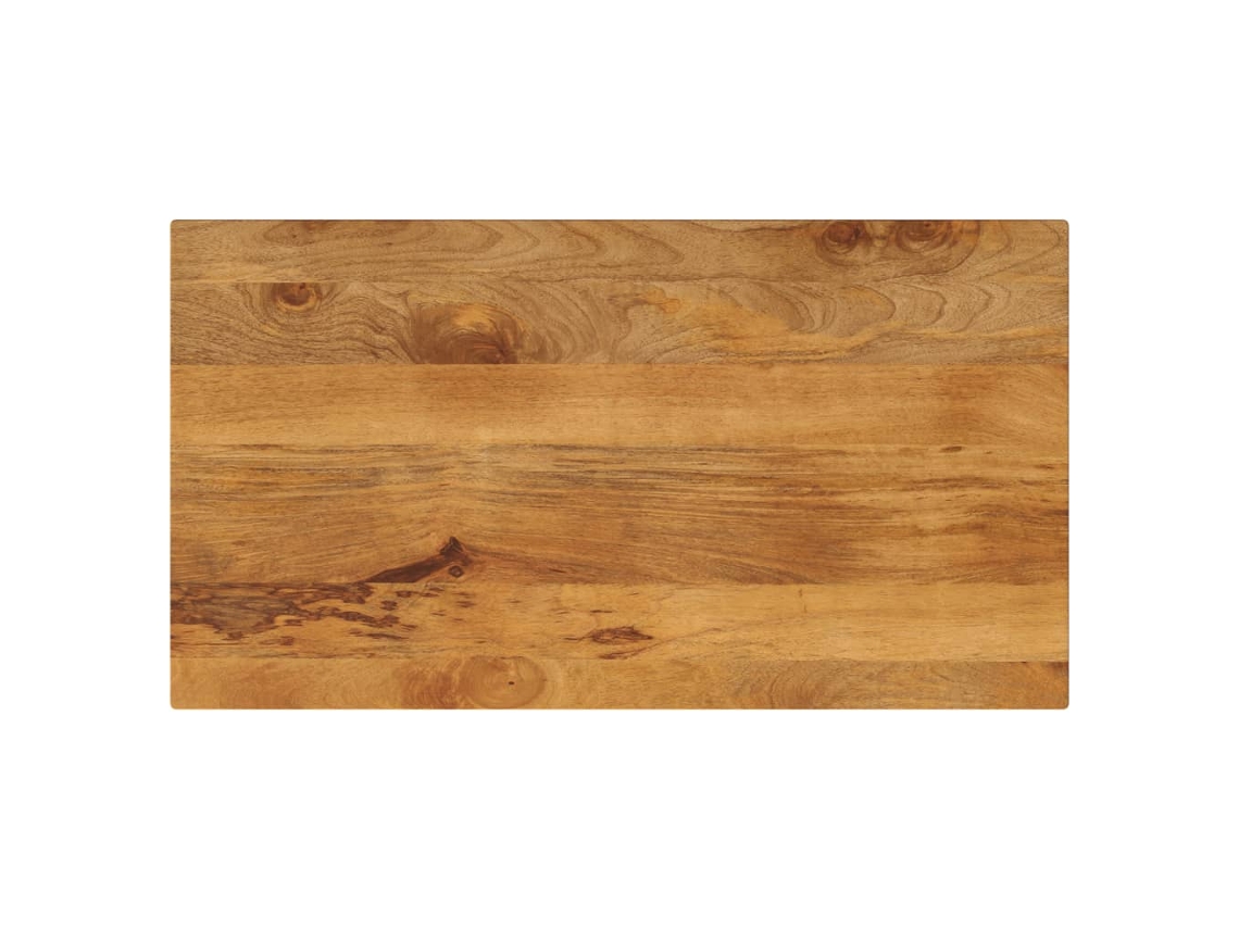 vidaXL Tampo de mesa retangular 100x60x2,5 cm mangueira maciça