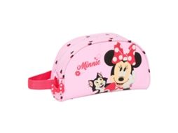 Necessaire de viagem ingênua da Minnie Mouse (cor rosa bebê)