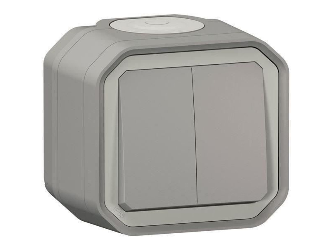 Controle Legrand Para Função De Interruptor Duplo Ou Interruptor Bidirecional 10a Cinza