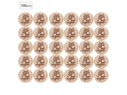 Pacote com 100 Botões Redondos de 13 Mm com 4 Furos para Costura, Acessórios e Artesanato AQUAFORGE (293 13 Mm)