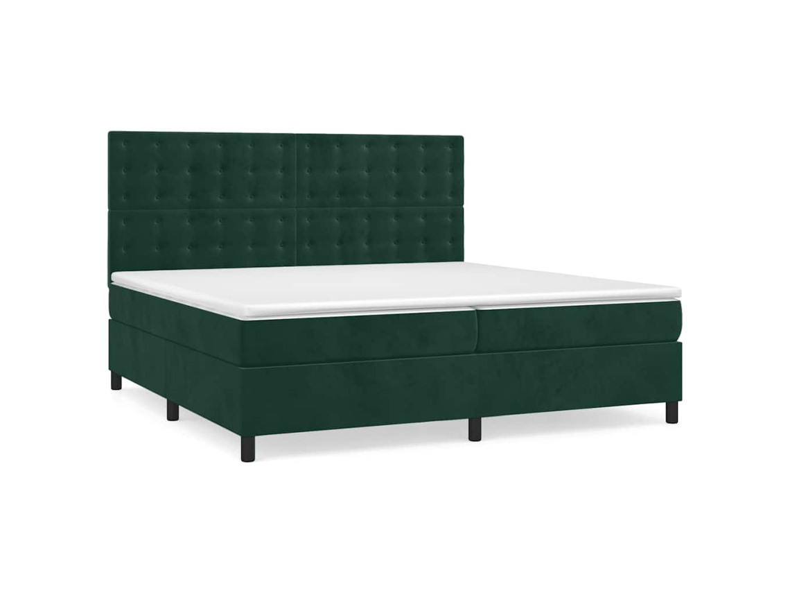 Box Spring Bed, Box Spring Beds Vidaxl Verde Veludo (200 X 200 Cm)