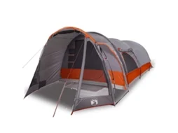 Tenda familiar túnel para 8 pessoas VIDAXL impermeável cinzento